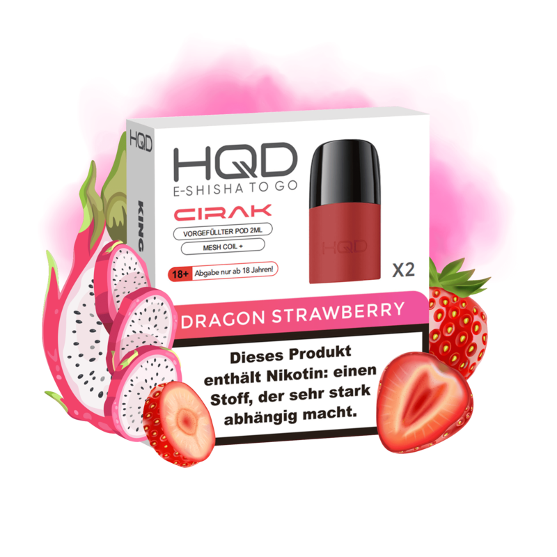 HQD Cirak Pod - Dragon Strawberry (2er Packung)