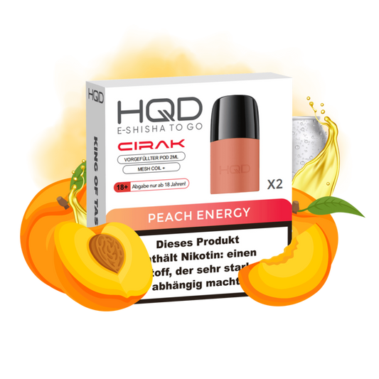 HQD Cirak Pod - Peach Energy (2er Packung)