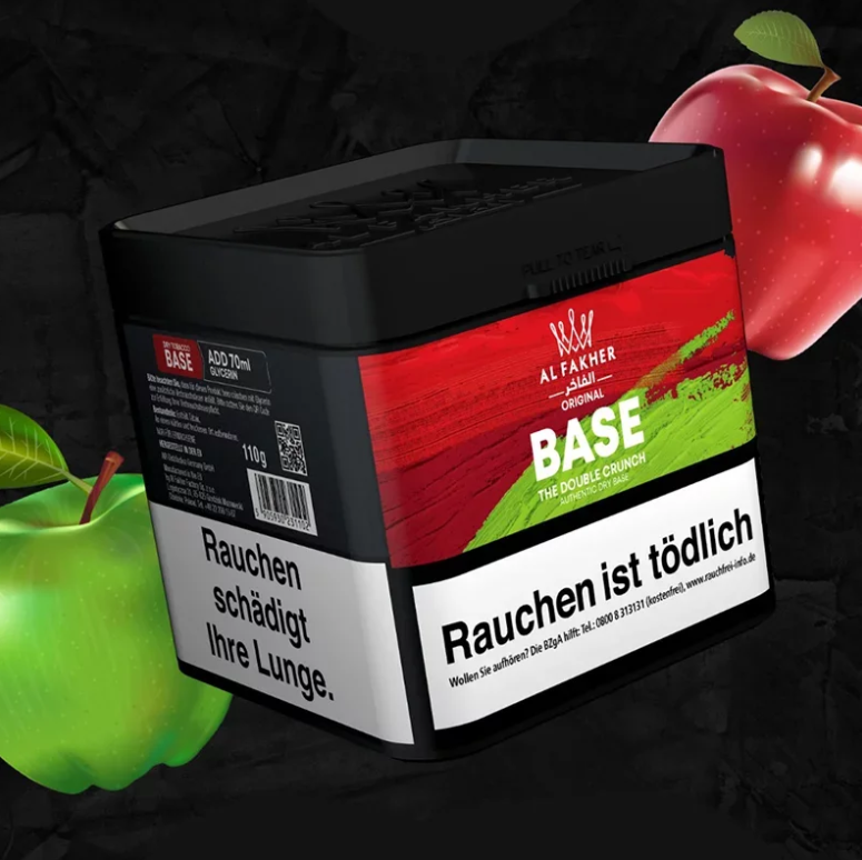 Al Fakher - Dry Base Pfeifentabak - Double Crunch 110g