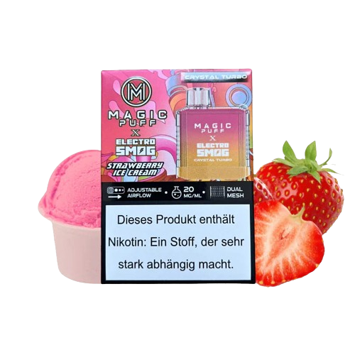 Magic Puff Crystal Turbo - Strawberry Ice Cream