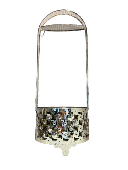 Kohlekorb Silber -M-