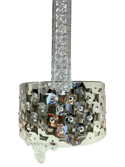 Kohlekorb Silber -M-