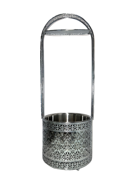 Kohlekorb Silber -M-