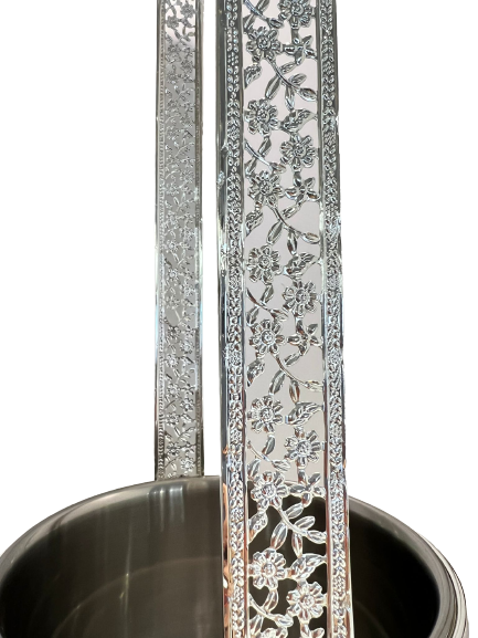 Kohlekorb Silber -M-