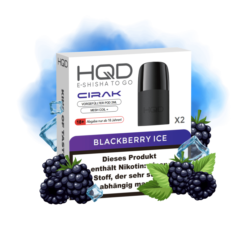 HQD Cirak Pod - Blackberry Ice (2er Packung)