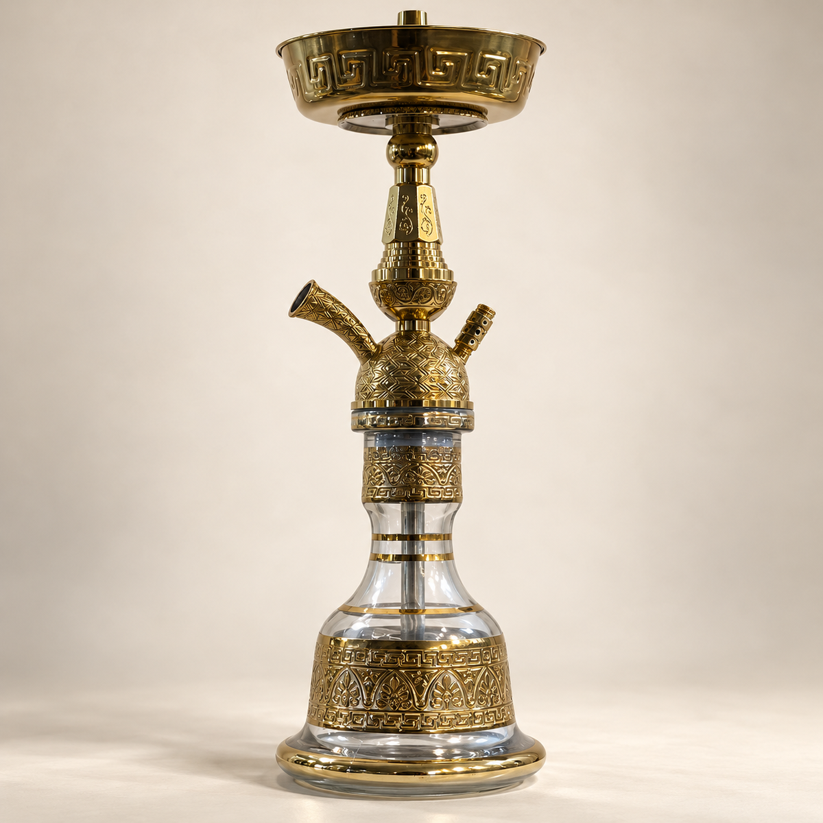 Orientalische Shisha Gold – inkl. Tragetasche und Set