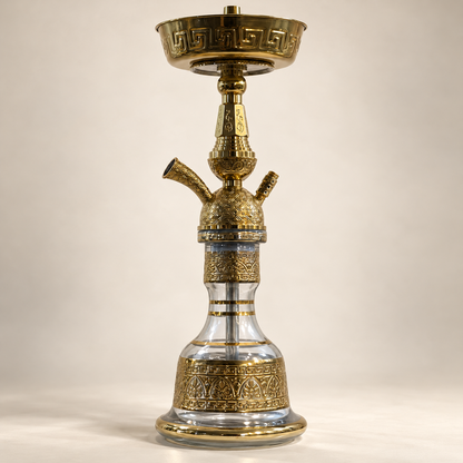 Orientalische Shisha Gold – inkl. Tragetasche und Set