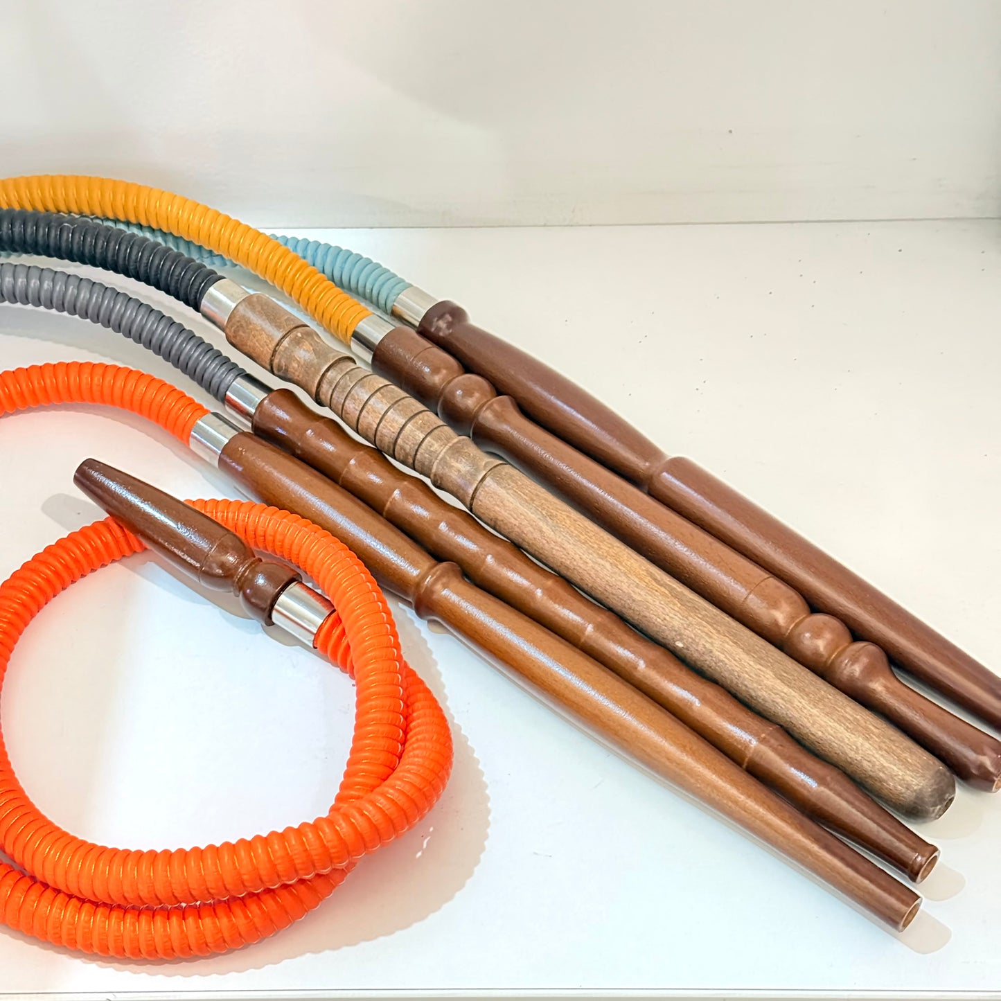 Traditionelle Schläuche mit Holzmundstück