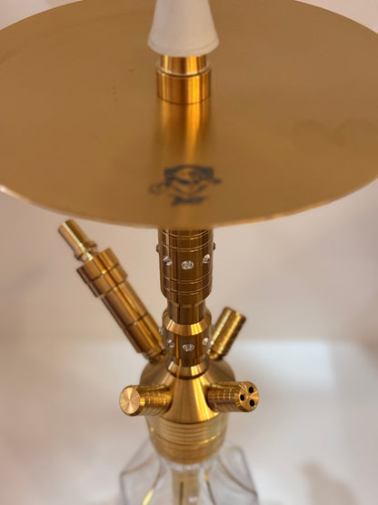 The Beast Wasserpfeife - Gold Diamond im Set