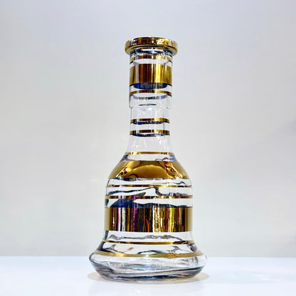 Glasbowl mit Verzierungen