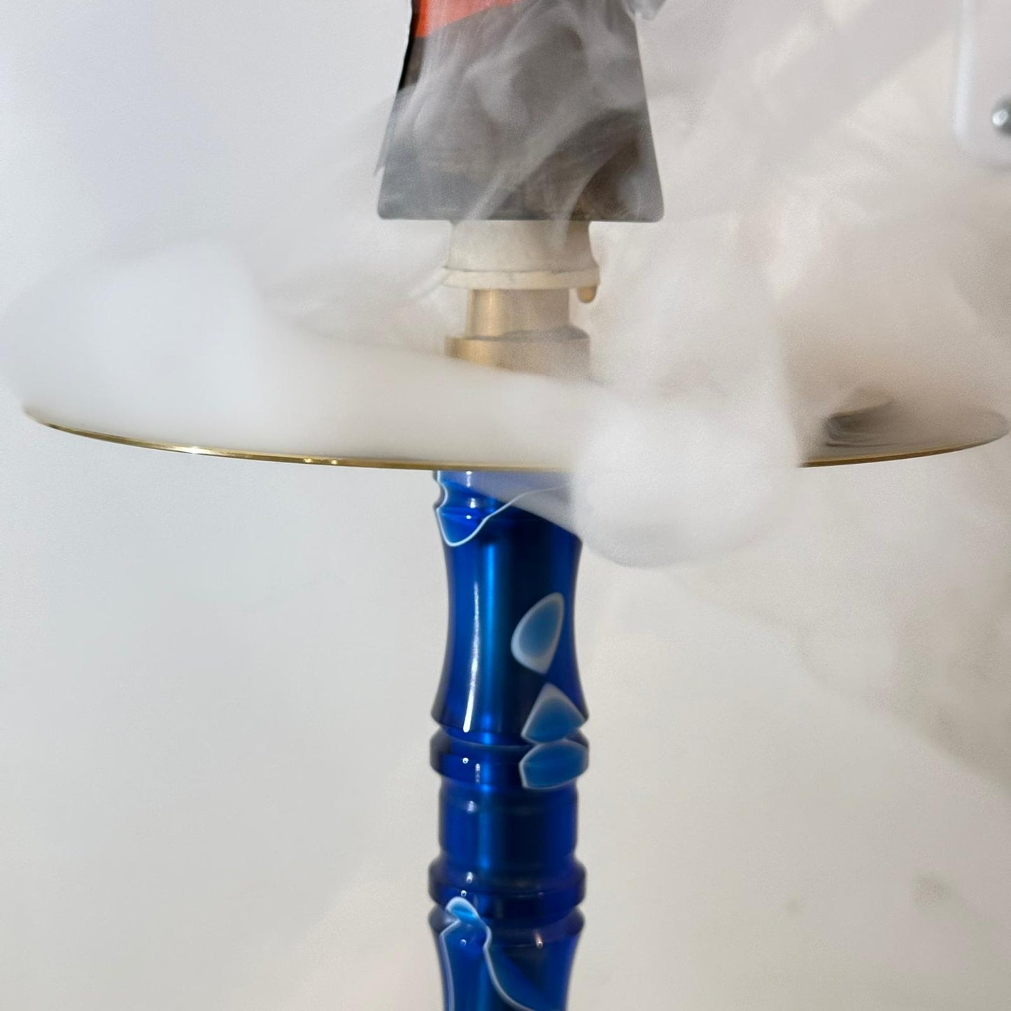 Edelstahl Wasserpfeife mit 2 variablen Ausblas-Optionen im SET