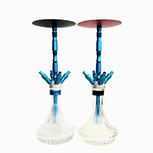 WD Hookah – Alu Shisha mit 4 Schlauchanschlüssen im SET