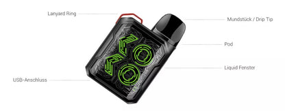 Uwell Caliburn GK2 Pod Kit - Grün