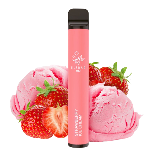 Elfbar Vape Nikotinfrei - Strawberry Ice Cream