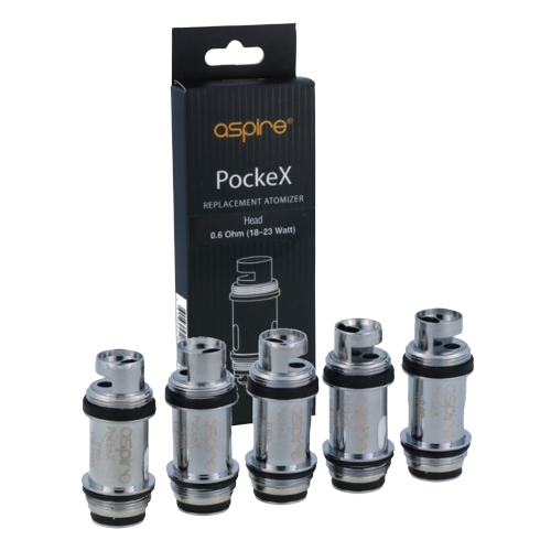 Aspire - PockeX 0,6 Ohm Heads (5 Stück pro Packung)